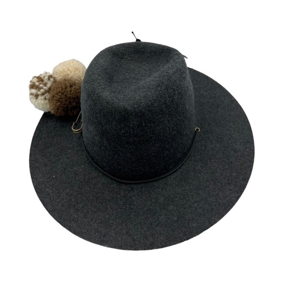WESTERLIND Wool Felt Hat With Cord & Pom Poms Gray main image 8